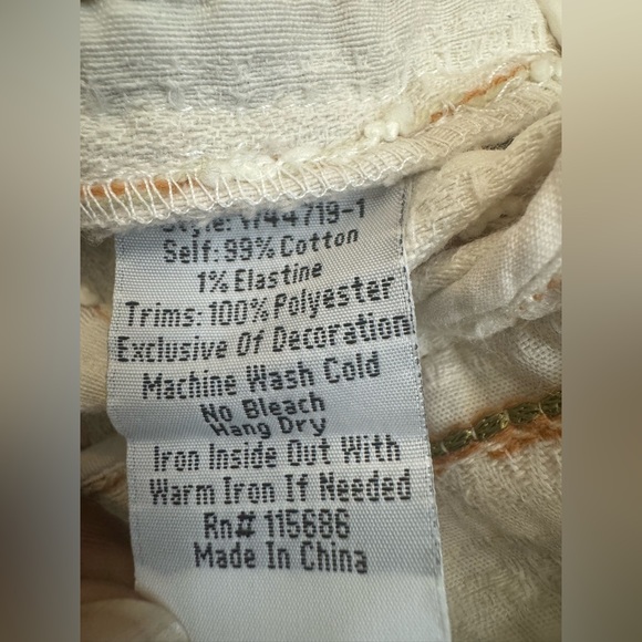 Johnny Was Cream and Red Embroidered Blazer - Picture 8 of 9